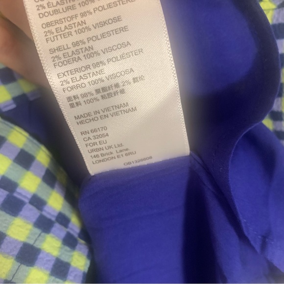 Urban Outfitters Button Front Check Mini Dress - Picture 8 of 13